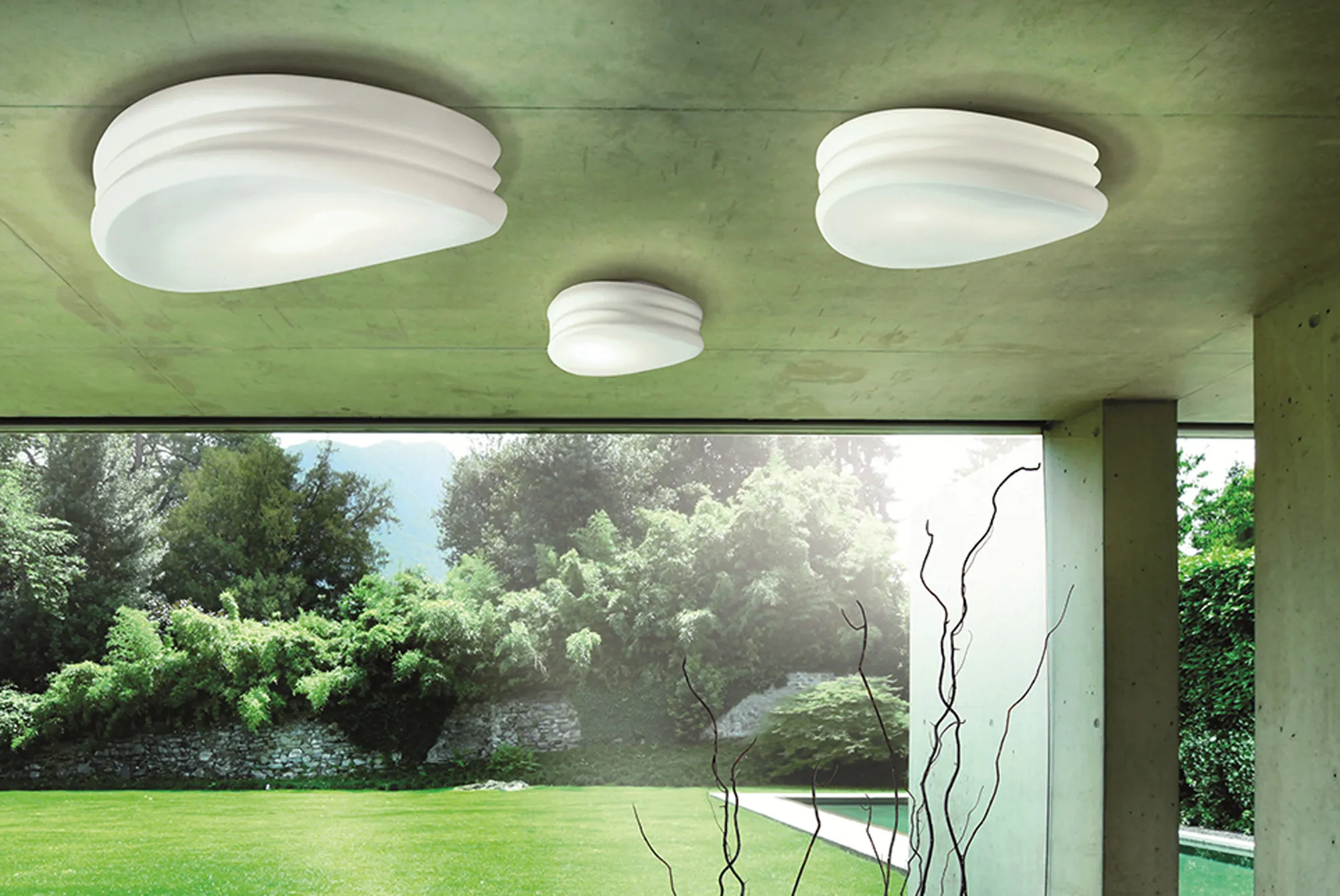Mediterraneo Wall Lights Mantra Flush Wall Lights